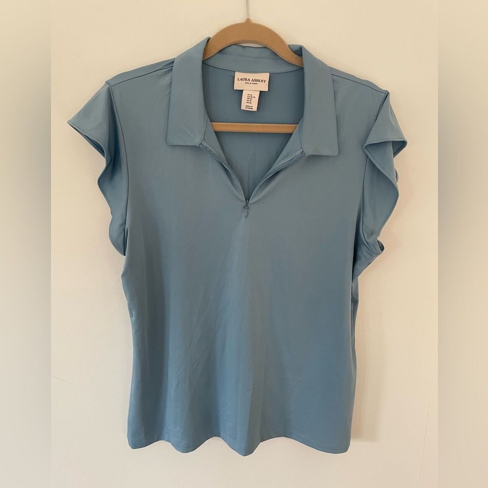 Laura Ashley Short Sleeve Golf Polo Shirt Size X- Large SPF 50 new without tags